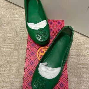 Tory Burch Emerald Green Flats